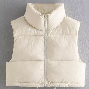 Puff Vest Casual Women High Fashion